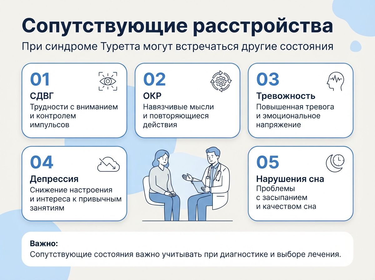 Лечение синдрома Туретта в Полярных Зорях инфографика